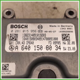 Centralina Motore Iniezione ECU Bosch 0281015956 Mercedes Classe A W169 A180 2.0 CDi 16v. A6401508034 Gasolio 2008-2012