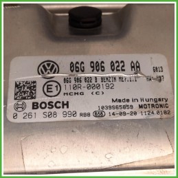 Centralina Motore Iniezione ECU Bosch 0261S08990 Volkswagen Caddy 4 Serie 2.0 EcoFuel 16v. 06G906022AA Benzina Metano 2010-2015