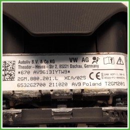 Airbag Guidatore Sinistro SX Volkswagen T-Cross 1.0 TSi 12v. 2GM880201QXEA 2020-2023 Autoliv 653262700