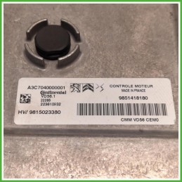 Centralina Motore Iniezione ECU Continental A3C7040000001 Peugeot 2008 2 Serie 1.2 PureTech 12v. 1684496580 Benzina 2023