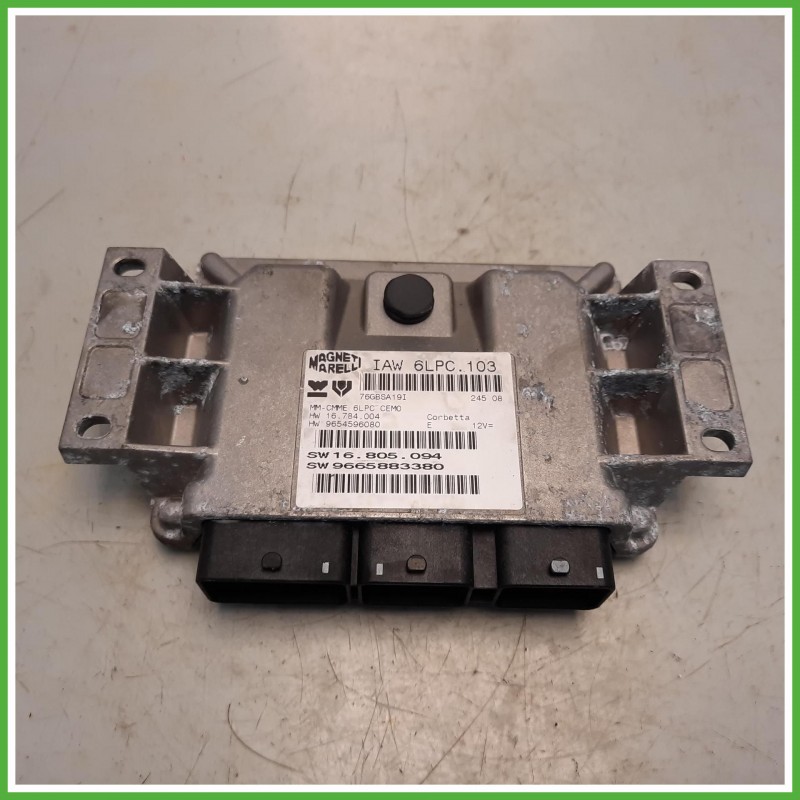 Centralina Motore Iniezione ECU Magneti Marelli IAW6LPC.103 Citroen C3 1 Serie 1.4 1940XN Benzina 2005-2009