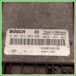 Centralina Motore Iniezione ECU Bosch 0281014083 Renault Espace 4 Serie 2.0 DCi 16v. 8200560320 Gasolio 2006-2012