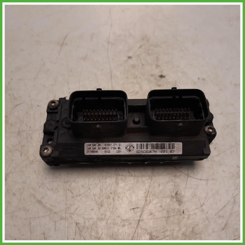 Centralina Motore ECU Magneti Marelli IAW5AF.SK Fiat Panda 2 Serie 1.2 Natural Power 51798646 Metano 2006-2009
