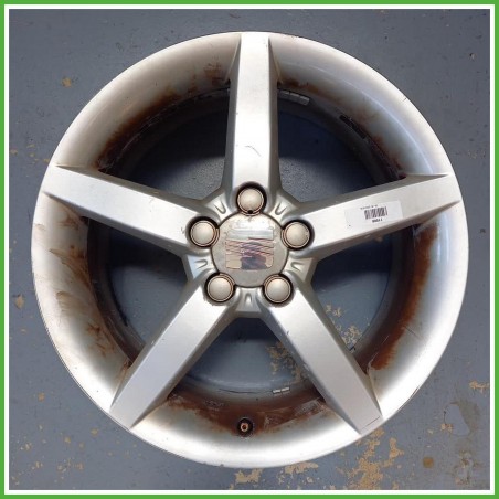 Cerchio Singolo in Lega Seat Ibiza IV 6L1 16 pollici 16 6.5J 5x100 ET43 1pz 6L0601025B72V Originale Usato al pz