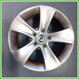 Cerchio Singolo in Lega Skoda Yeti 16 pollici 16 7.0J 5x112 ET45 1pz 3C0601027AQ03C Originale Usato al pz