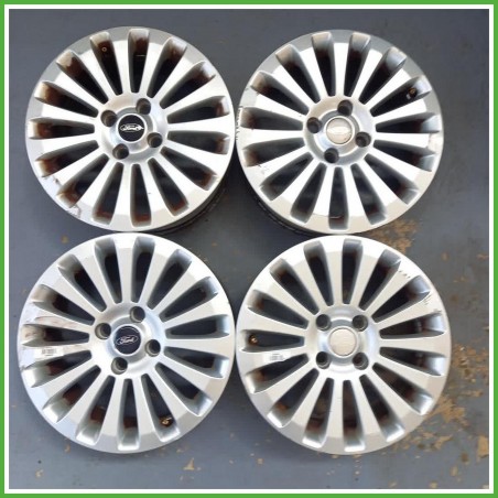 Cerchi in Lega Ford Fiesta 6 Serie 16 pollici 16 6.5J 4x108 ET41.5 4pz 1881868 Originale Usato