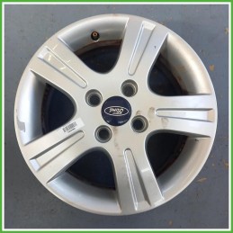 Cerchio Singolo in Lega Ford Fiesta 5 Serie 15 pollici 15 6.0J 4x108 ET52.5 1pz 1077166 Originale Usato al pz