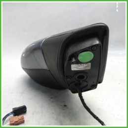 Specchio Specchietto Retrovisore Sinistro SX Grigio Peugeot 207 2006-2009 Ficosa Ficomirrors Originale Usato