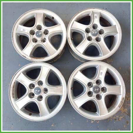 Cerchi in Lega Hyundai Santa Fe 1 Serie 16 pollici 16 6.0J 5x114.3 ET46 4pz 5291026250 Originale Usato