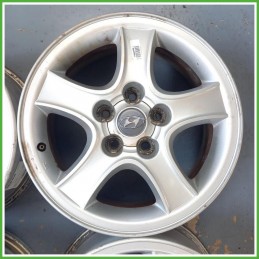 Cerchi in Lega Hyundai Santa Fe 1 Serie 16 pollici 16 6.0J 5x114.3 ET46 4pz 5291026250 Originale Usato