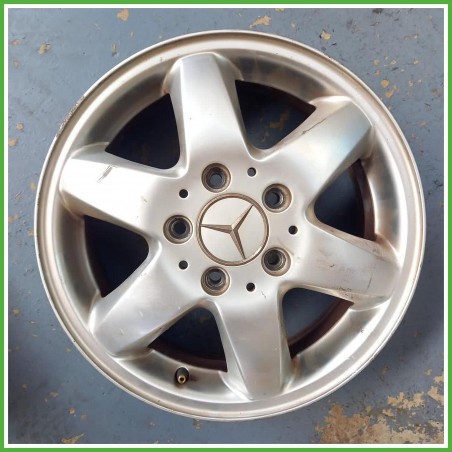 Cerchio Singolo in Lega Mercedes Classe A W168 15 pollici 15 5.5J 5x112 ET54 1pz A1684000702 Originale Usato al pz
