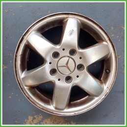 Cerchio Singolo in Lega Mercedes Classe A W168 15 pollici 15 5.5J 5x112 ET54 1pz A1684000702 Originale Usato al pz