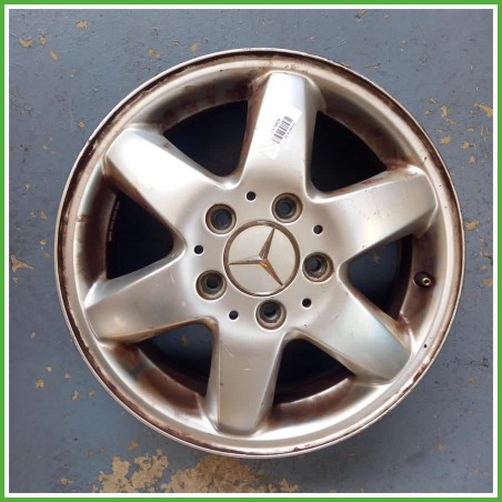 Cerchio Singolo in Lega Mercedes Classe A W168 15 pollici 15 5.5J 5x112 ET54 1pz A1684000702 Originale Usato al pz