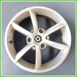 Cerchio Singolo in Lega Smart Fortwo Cabrio 451 15 pollici 15 5.0J 3x112.5 ET34 1pz A4514010402CA4L Originale Usato al pz