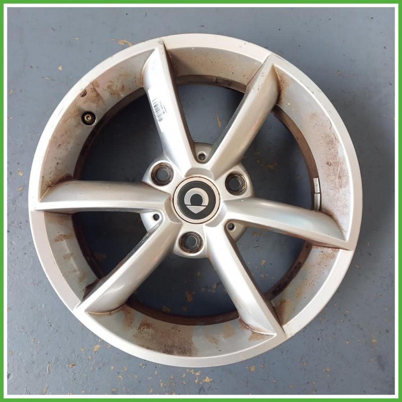 Cerchio Singolo in Lega Smart Fortwo Cabrio 451 15 pollici 15 5.0J 3x112.5 ET34 1pz A4514010402CA4L Originale Usato al pz