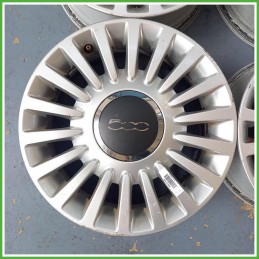Cerchi in Lega Fiat 500 2 Serie 15 pollici 15 6.0J 4x98 ET35 4pz 51787641 Originale Usato