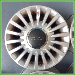 Cerchi in Lega Fiat 500 2 Serie 15 pollici 15 6.0J 4x98 ET35 4pz 51787641 Originale Usato