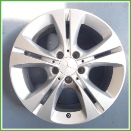 Cerchio Singolo in Lega Mercedes Classe C S205 SW 17 pollici 17 7.0J 5x112 ET48.5 1pz A20540104007X45 Originale Usato al pz