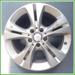 Cerchio Singolo in Lega Mercedes Classe C S205 SW 17 pollici 17 7.0J 5x112 ET48.5 1pz A20540104007X45 Originale Usato al pz