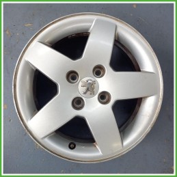 Cerchio Singolo in Lega Peugeot 207 15 pollici 15 6.0J 4x108 ET23 1pz 5401P4 Originale Usato al pz