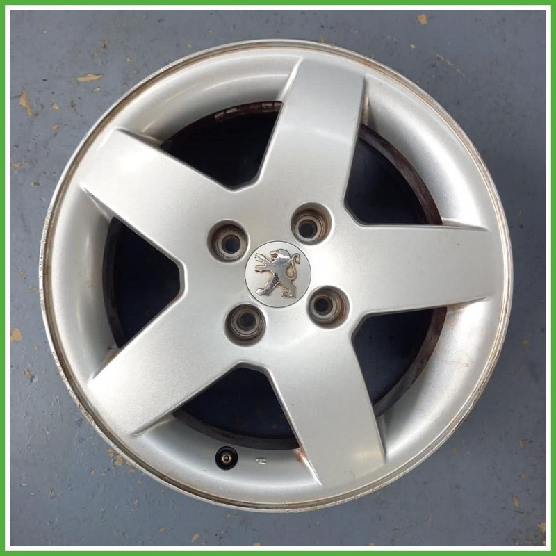 Cerchio Singolo in Lega Peugeot 207 15 pollici 15 6.0J 4x108 ET23 1pz 5401P4 Originale Usato al pz