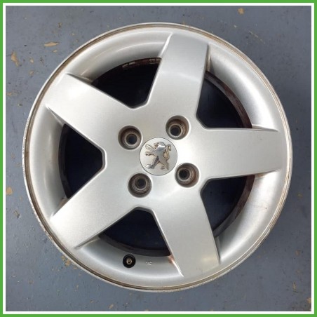 Cerchio Singolo in Lega Peugeot 207 15 pollici 15 6.0J 4x108 ET23 1pz 5401P4 Originale Usato al pz