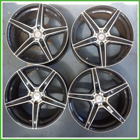 Cerchi in Lega Mercedes Classe GLA X156 19 pollici 19 8.5J 5x112 ET45 4pz A15640104007X23 Originale Usato