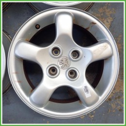 Cerchi in Lega Peugeot 206 15 pollici 15 6.0J 4x108 ET28 4pz 5401J2 Originale Usato