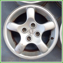 Cerchi in Lega Peugeot 206 15 pollici 15 6.0J 4x108 ET28 4pz 5401J2 Originale Usato