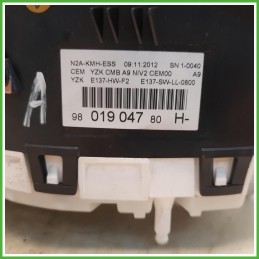 Quadro Strumenti  Peugeot 208 1 Serie 1.0 VTi 12v. 9822633380 2015-2019