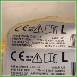Airbag Laterale Sinistro SX Peugeot 2008 2 Serie 1.2 PureTech 12v. 9838258680 2023 Autoliv