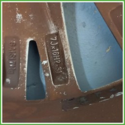 Cerchio Singolo in Lega Fiat Bravo 2 Serie 16 pollici 16 7.0J 4x98 ET31 1pz 51776384 Originale Usato al pz