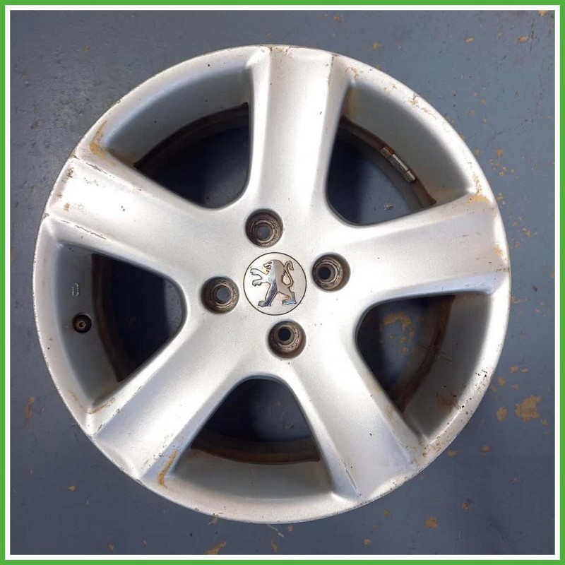 Cerchio Singolo in Lega Peugeot 307 CC 16 pollici 16 6.5J 4x ET31 1pz 5401Q0 Originale Usato al pz