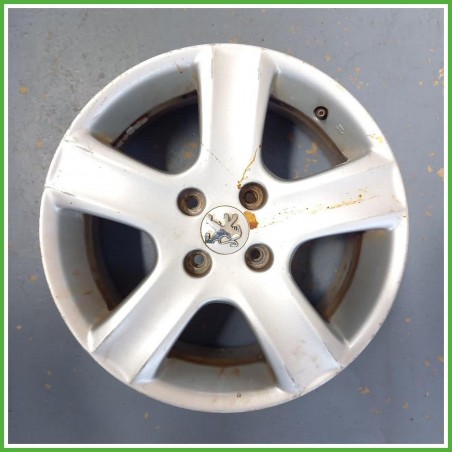 Cerchio Singolo in Lega Peugeot 307 CC 16 pollici 16 6.5J 4x108 ET31 1pz 5401Q0 Originale Usato al pz
