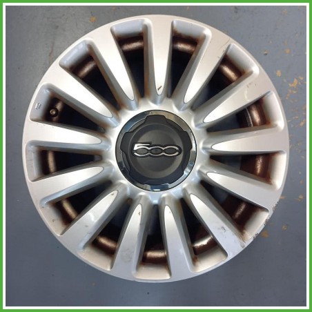 Cerchio Singolo in Lega Fiat 500L 16 pollici 16 6.5J 5x98 ET39 1pz 51890147 Originale Usato al pz