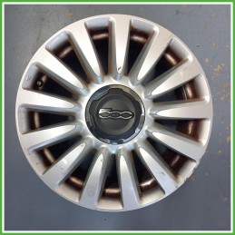 Cerchio Singolo in Lega Fiat 500L 16 pollici 16 6.5J 5x98 ET39 1pz 51890147 Originale Usato al pz