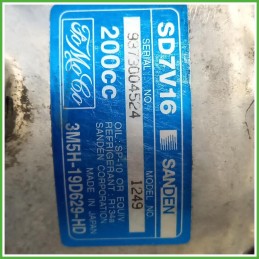 Compressore Clima AC Aria Condizionata Sanden SD7V16 Volvo S40 2 Serie 36000989 2003