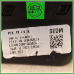 Bocchetta Climatizzazione Anteriore Peugeot 2008 2 Serie 1.2 PureTech 12v. 98283685DX 2023