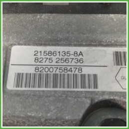 Centralina Motore Iniezione ECU Valeo 21586135-8A Renault Scenic 2 Serie 1.6 GPL 16v. 8201124639 Benzina GPL 2005-2009