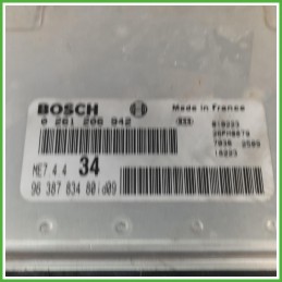 Centralina Motore Iniezione ECU Bosch 0261206942 Peugeot 206 1.6 16v. 6580P8 Benzina 2000-2009