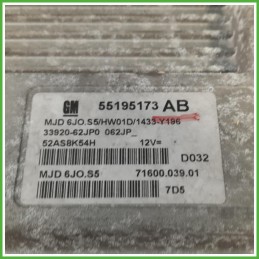 Centralina Motore Iniezione ECU Magneti Marelli MJD6JO.S5 Suzuki Swift 4 Serie 1.3 DDiS 16v. 3392062JQ0000 Gasolio 2005-2011