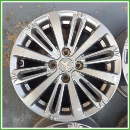Cerchi in Lega Peugeot 208 1 Serie 16 pollici 16 6.0J 5x108 ET23 4pz 5401P4 Originale Usato