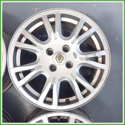 Cerchi in Lega Renault Scenic 2 Serie 16 pollici 16 5.0J 4x100 ET49 4pz 7711223827 Originale Usato