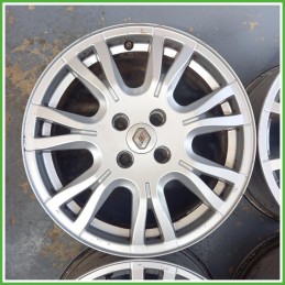 Cerchi in Lega Renault Scenic 2 Serie 16 pollici 16 5.0J 4x100 ET49 4pz 7711223827 Originale Usato