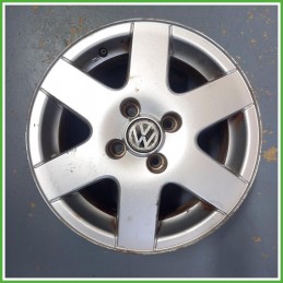 Cerchio Singolo in Lega Volkswagen Lupo 14 pollici 14 6.0J 4x100 ET43 1pz 1H0601027A03C Originale Usato al pz