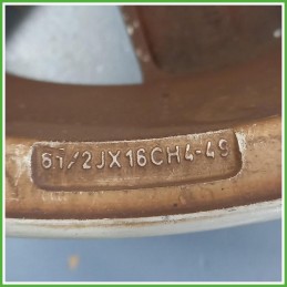 Cerchio Singolo in Lega Renault Scenic 2 Serie 16 pollici 16 6.5J 4x100 ET49 1pz 7711223827 Originale Usato al pz
