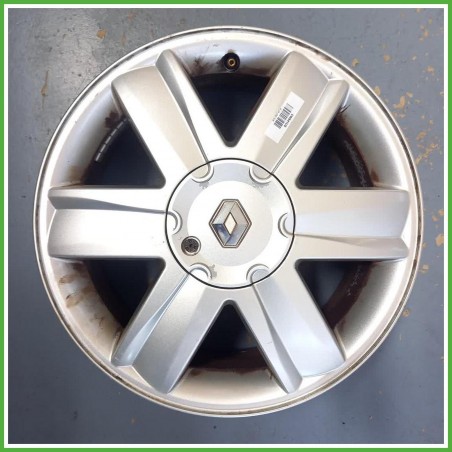 Cerchio Singolo in Lega Renault Scenic 2 Serie 16 pollici 16 6.5J 4x100 ET49 1pz 7711223827 Originale Usato al pz