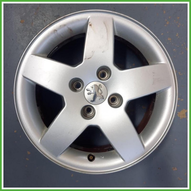 Cerchio Singolo in Lega Peugeot 207 15 pollici 15 6.0J 4x108 ET23 1pz 1608847180 Originale Usato al pz