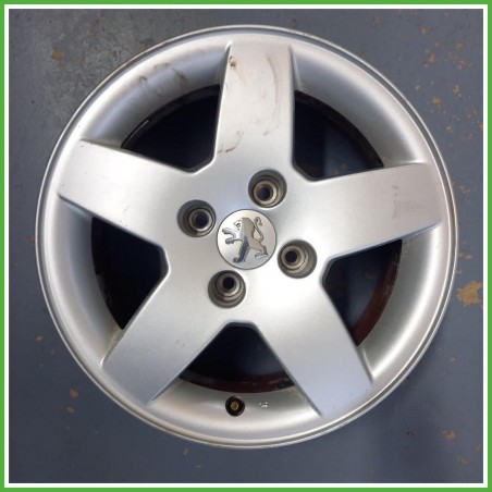 Cerchio Singolo in Lega Peugeot 207 15 pollici 15 6.0J 4x108 ET23 1pz 1608847180 Originale Usato al pz