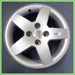 Cerchio Singolo in Lega Peugeot 207 15 pollici 15 6.0J 4x108 ET23 1pz 1608847180 Originale Usato al pz